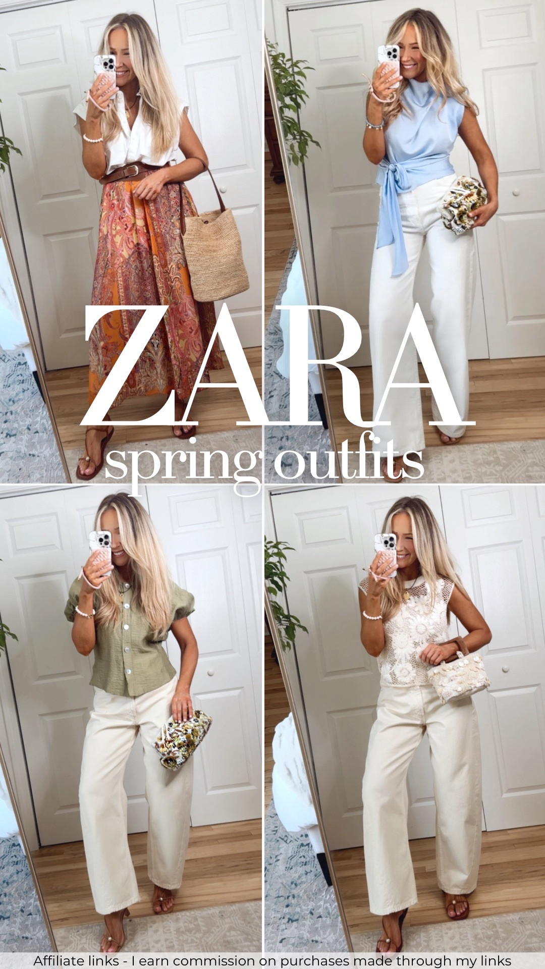 Affiliate links - I earn commission on purchases made through my links | Zara spring outfits 2026