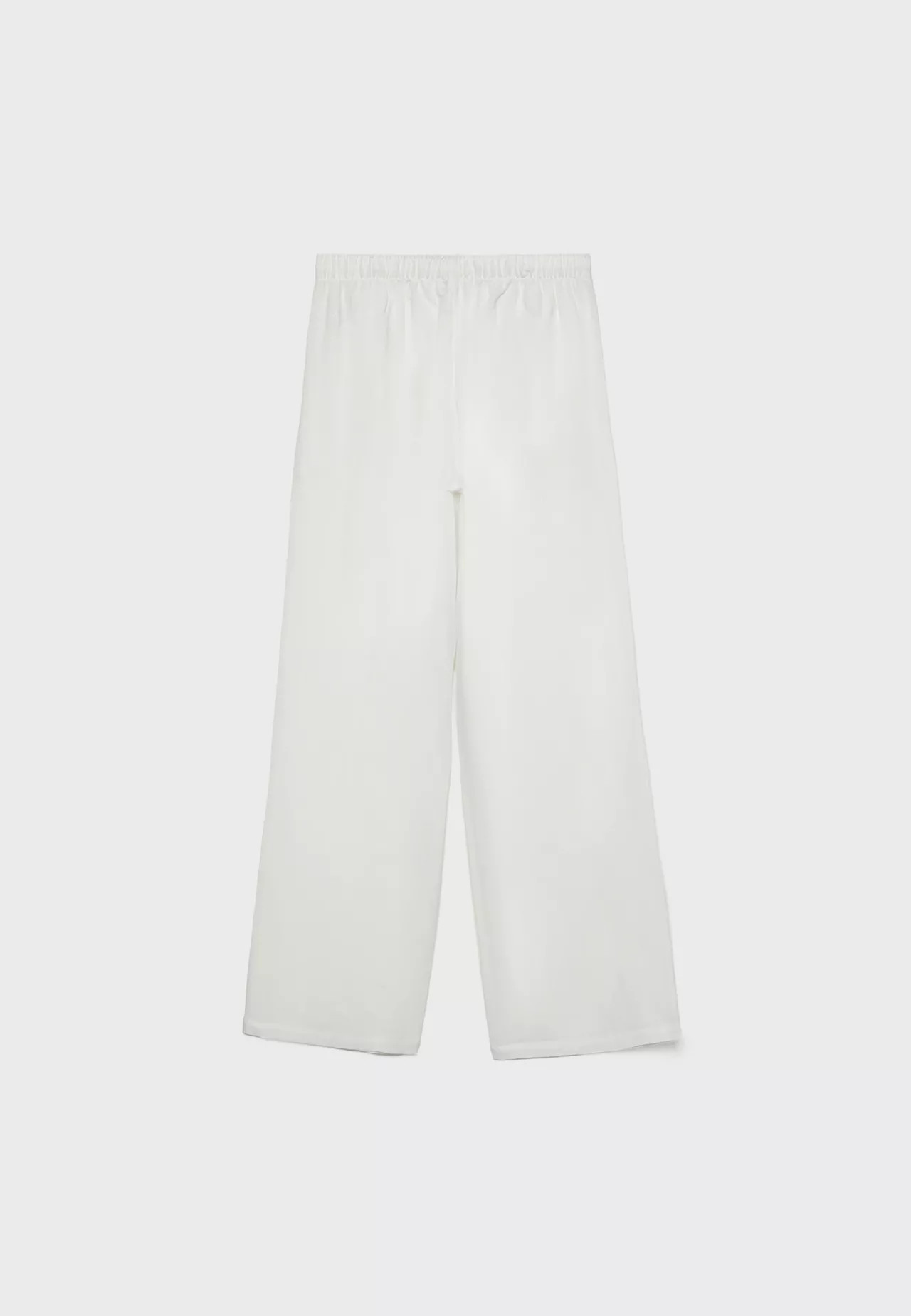 Linen blend drawstring trousers - Women's Trousers | Stradivarius United Kingdom | Stradivarius (UK)
