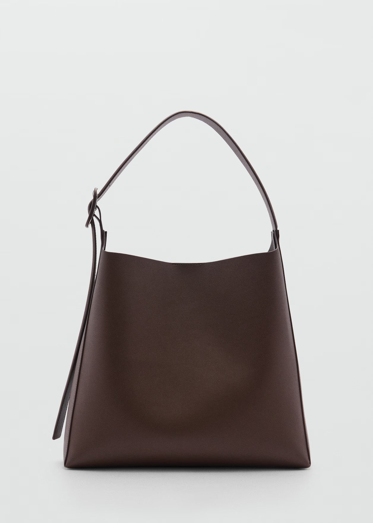 Shopper bag with buckle - Woman | MANGO USA | MANGO (US)