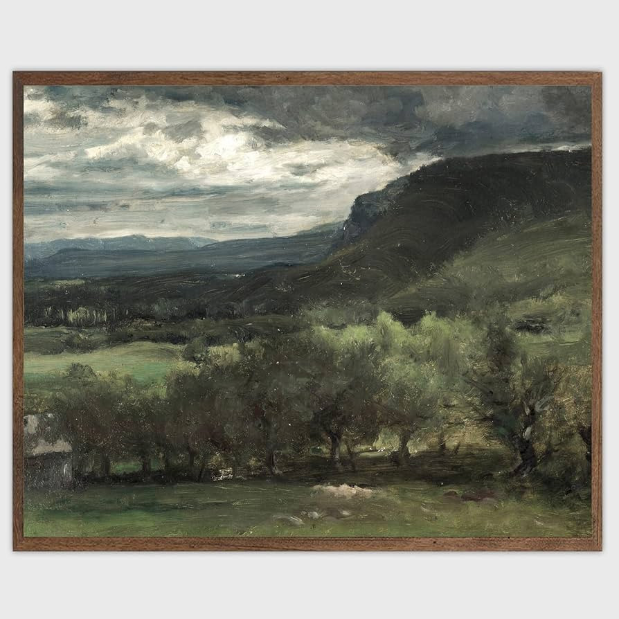 Abstract Landscape Canvas Wall Art for Living Room Vintage Landscape Painting Country Landscape P... | Amazon (US)