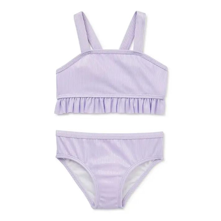 Wonder Nation Baby and Toddler Girl Bikini Swim Set, Sizes 12M-5T - Walmart.com | Walmart (US)