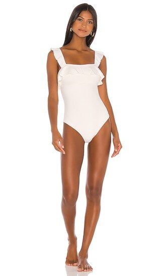 So Solid Jane One Piece in Ecru | Revolve Clothing (Global)