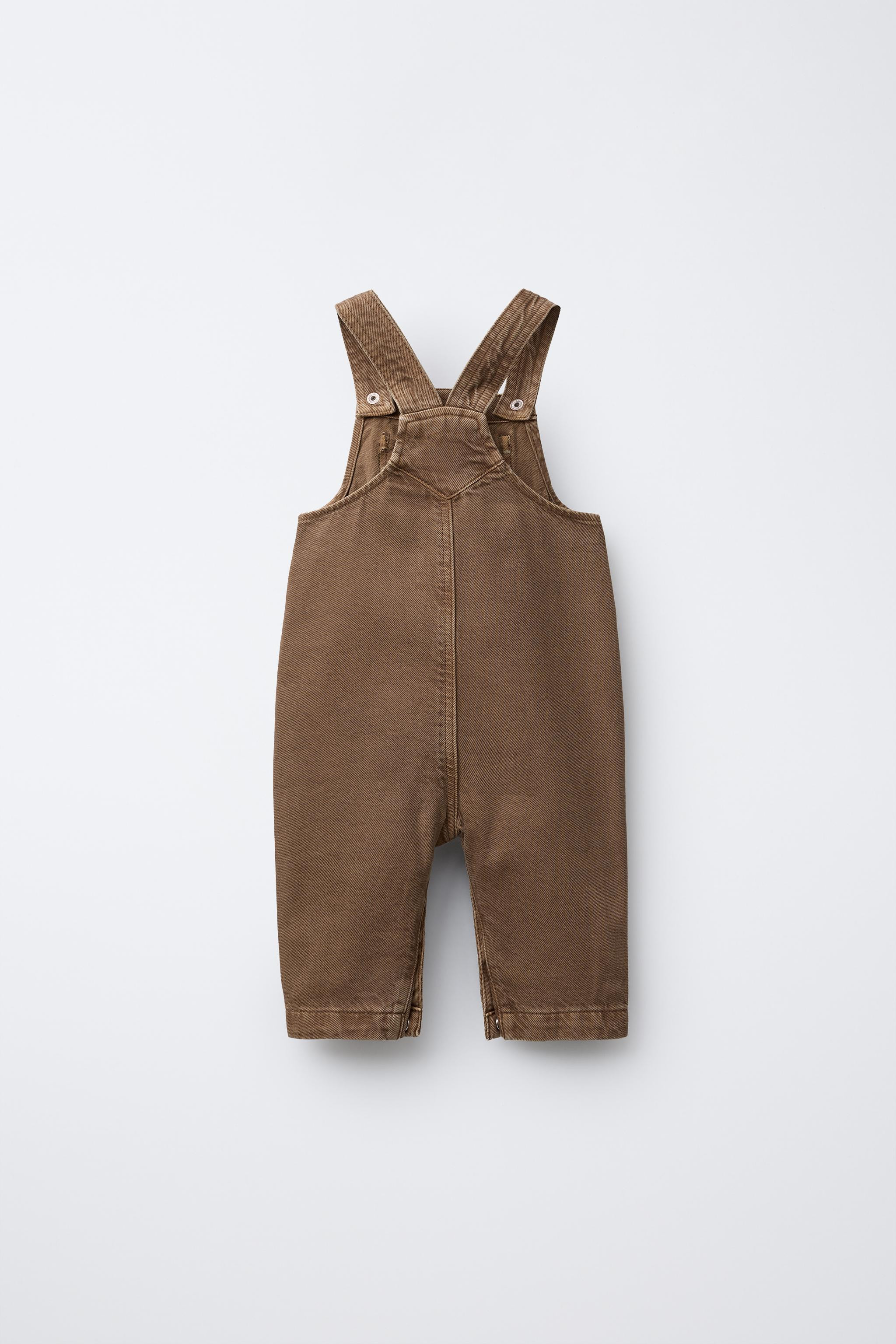 PLAIN TWILL OVERALLS | Zara Canada