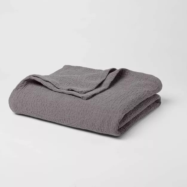 Matelasse Washed Medallion Coverlet - Threshold™ | Target