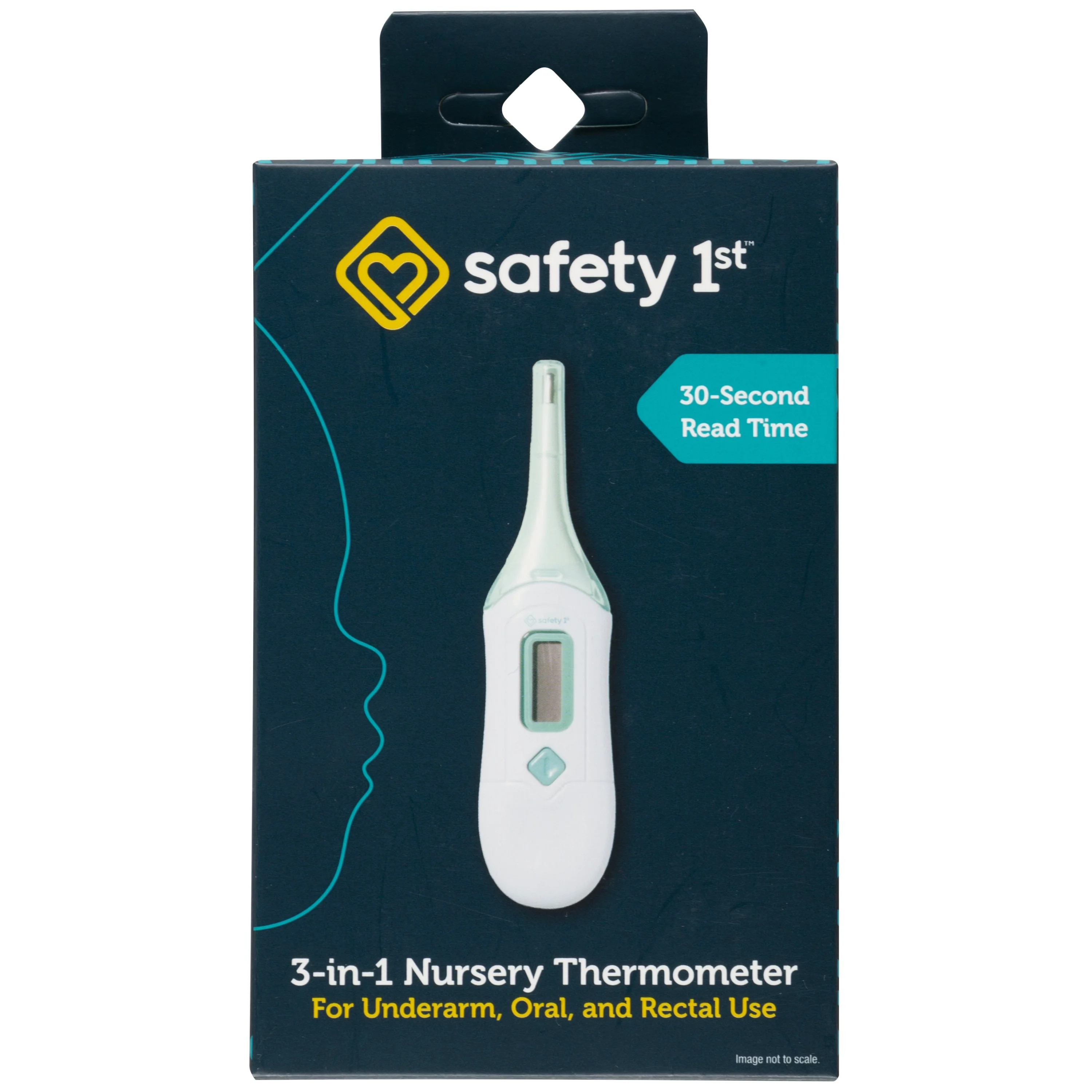 Safety 1st 3-in-1 Nursery Thermometer, Sea Stone Aqua, Infant | Walmart (US)