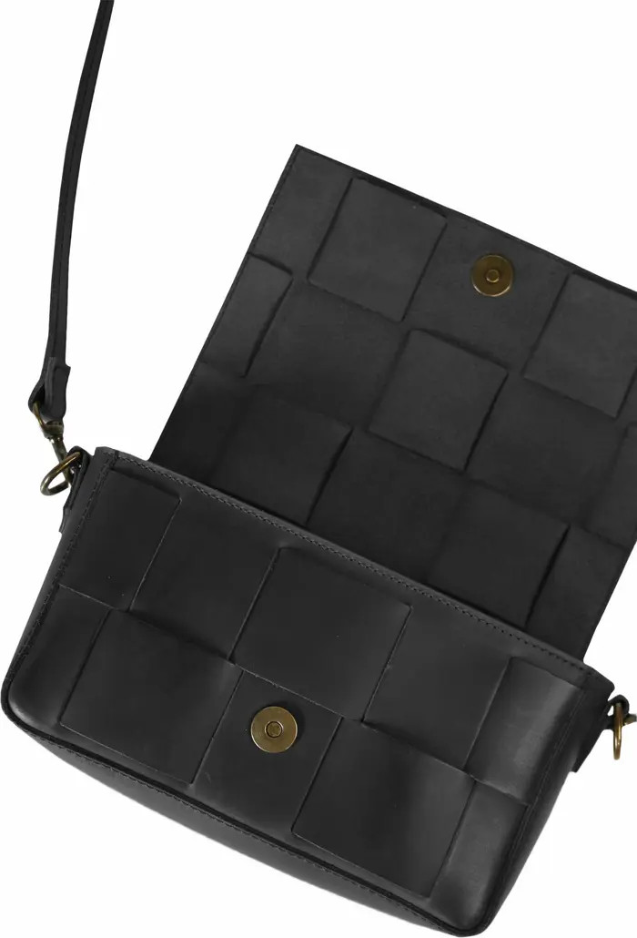 Mini Flap Woven Crossbody | Nordstrom