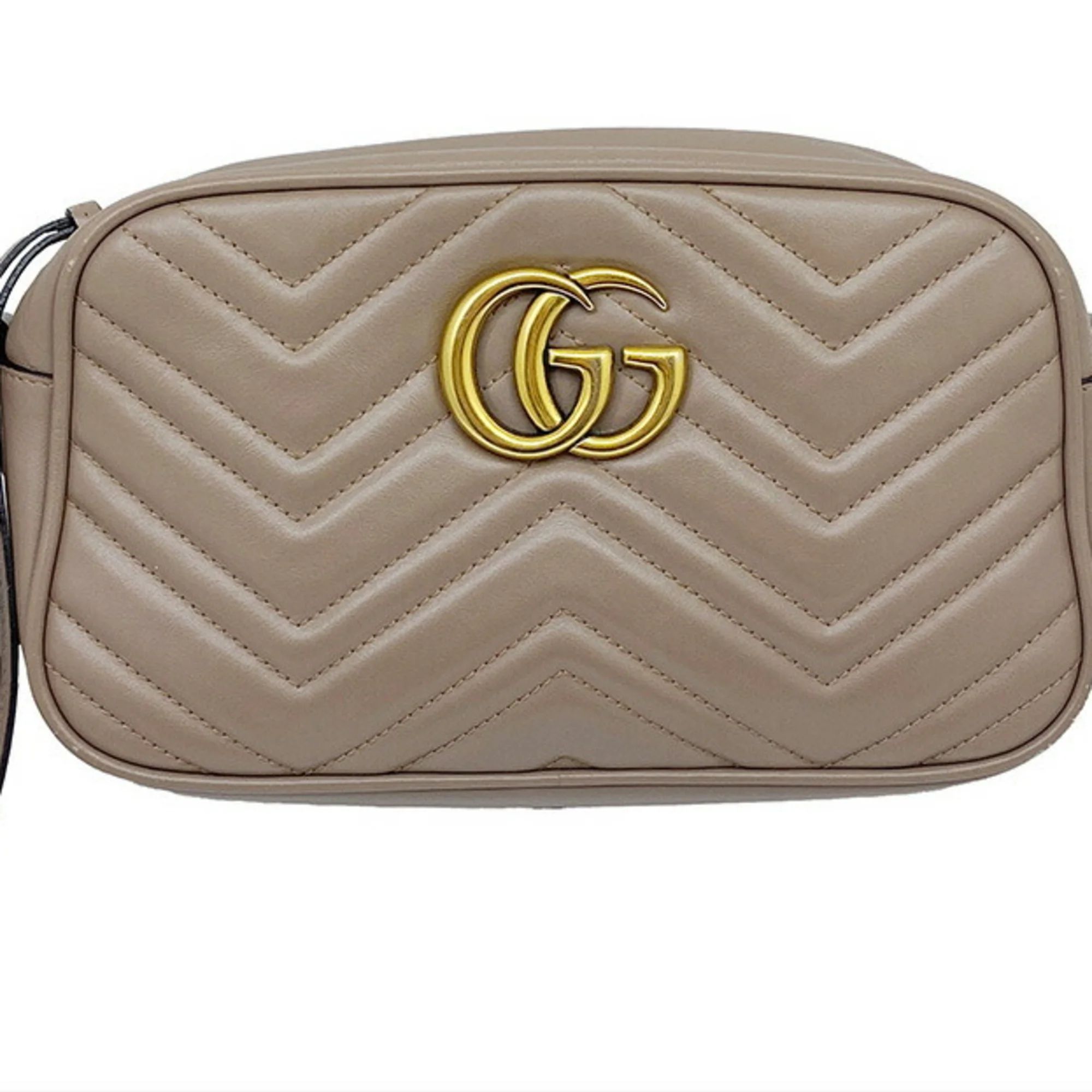 Pre-Owned GUCCI GG Marmont Quilted Small Shoulder Bag 447632 Leather Pink Ladies (Good) - Walmart... | Walmart (US)