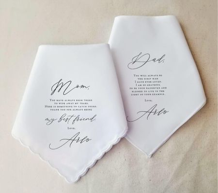 Personalized handkerchiefs for MOB / FOB

#LTKwedding