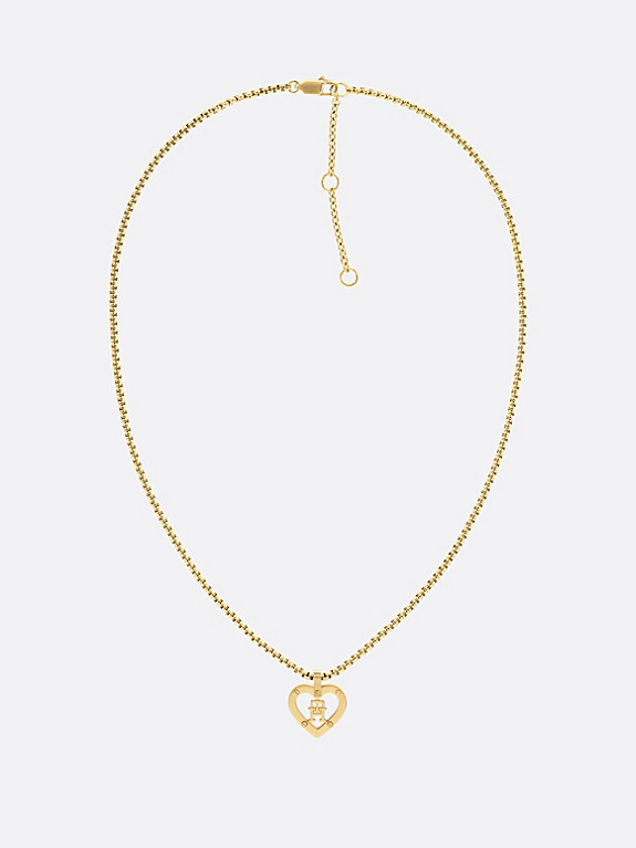 Vergoldete Halskette mit Herz-Anh\u00e4nger | Tommy Hilfiger (DE)