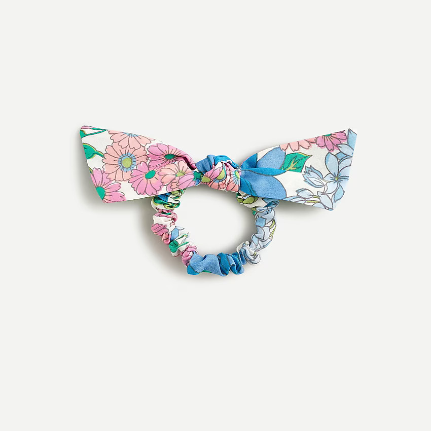 Bow scrunchie in print | J. Crew US