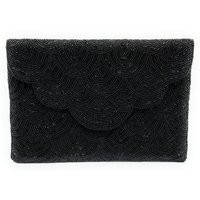 Black Beaded Clutch, Silver Clutch Bag, Purse, Wedding Party Evening Clutches | Etsy (US)