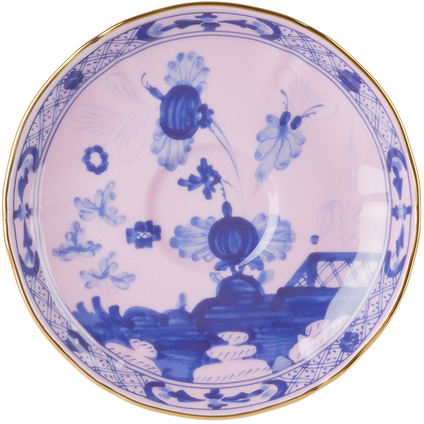 Ginori 1735 Pink Oriente Italiano Espresso Saucer | SSENSE