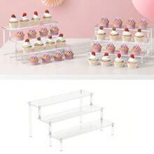 pc Acrylic Display Stand Tier Perfume Organizer Multifunctional Cupcake Stand For Character Display Party Dessert Stand Decorative Storage Use | SHEIN