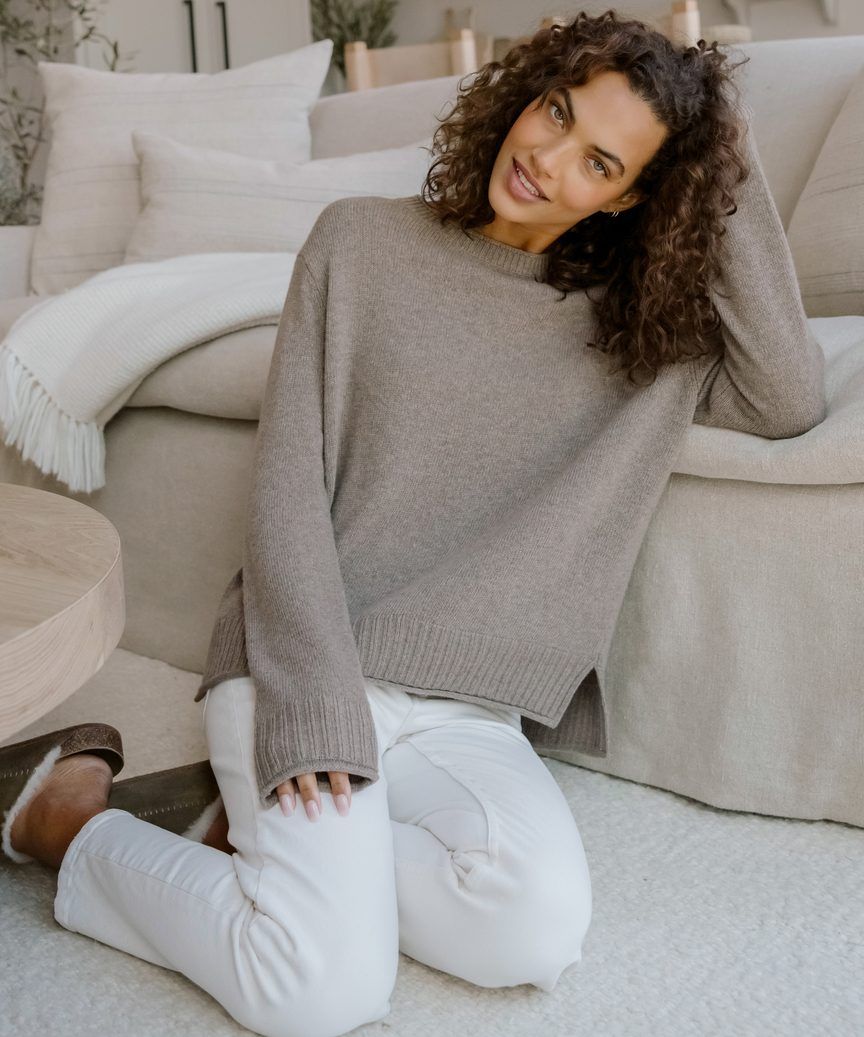 Everyday Sweater - Taupe | Jenni Kayne | Jenni Kayne
