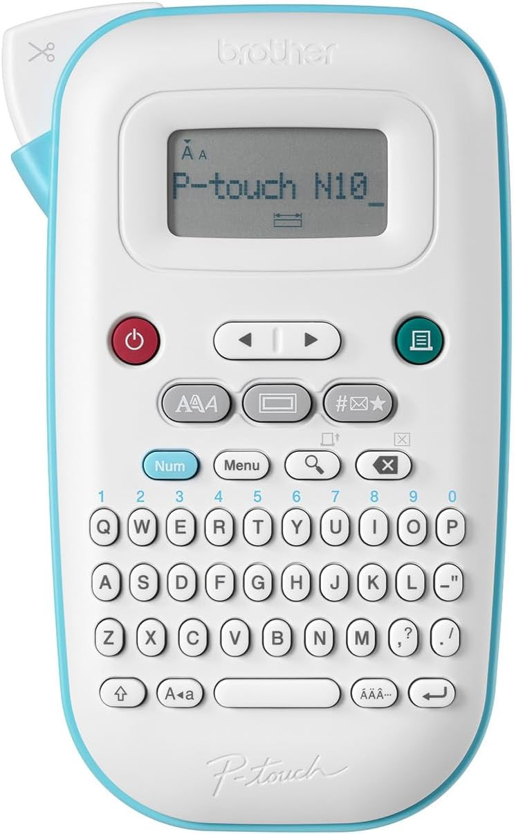 Brother P-Touch PT-N10 Personal Handheld Label Maker, Portable and Prints on P-Touch Btag ~½” (12mm) Wide Color Label Tapes, Personalize Labels | Amazon (US)