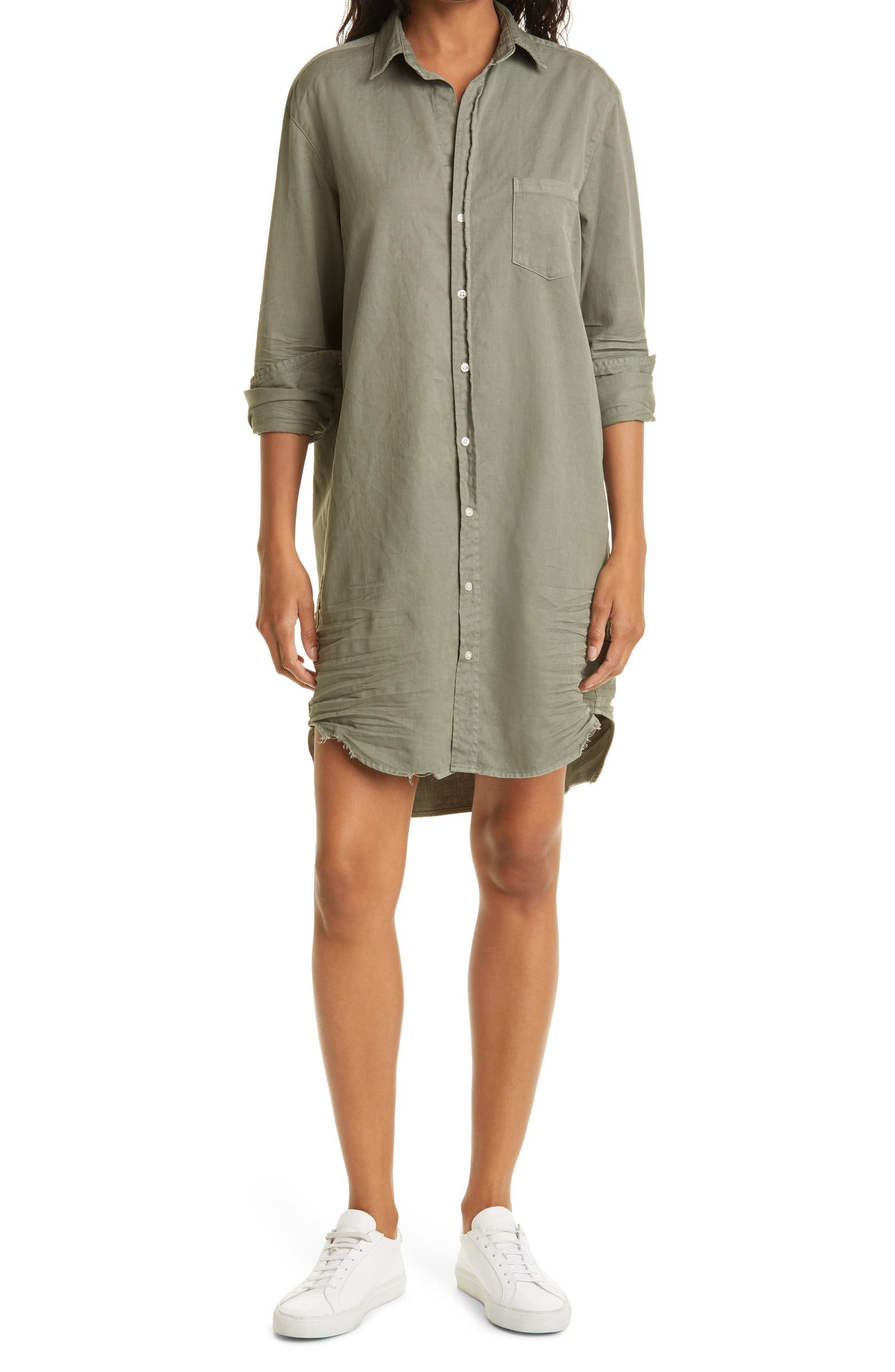 Mary Long Sleeve Button-Up Shirtdress | Nordstrom
