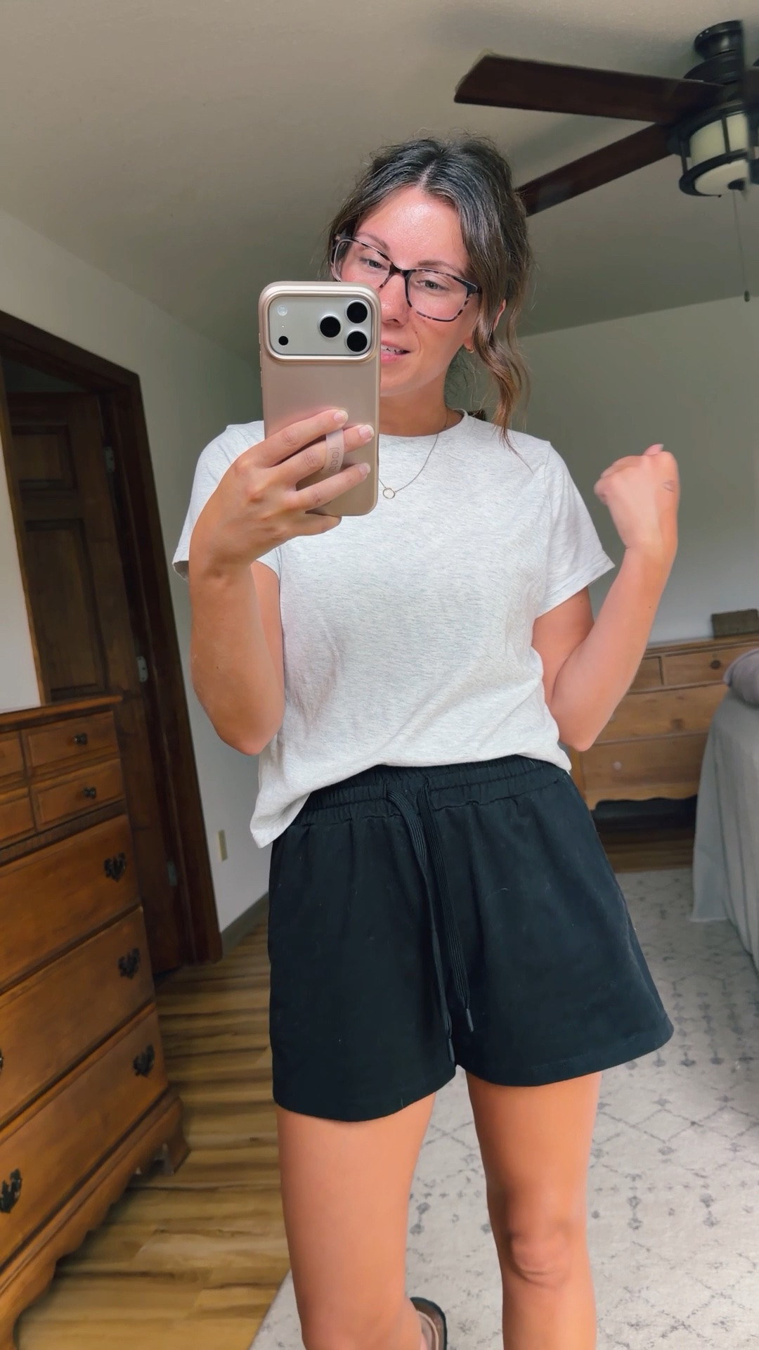 small in my tee (also linked similar bc it’s selling out) and small in my shorts. 6 in my sandals🖤

#LTKPetite #LTKSeasonal #LTKgrwm