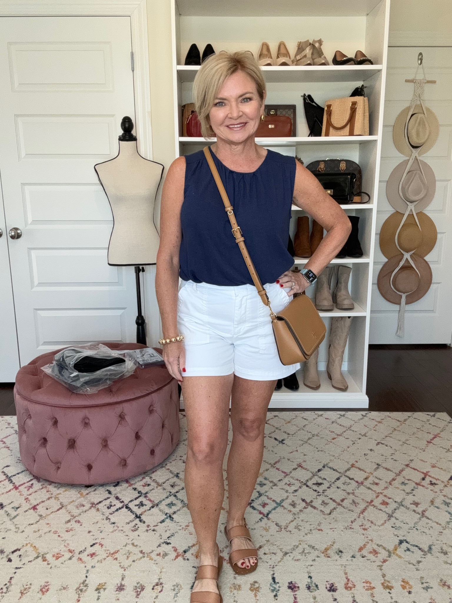 Summer outfit of the day! Very casual for working from home and grocery shopping! Wearing small top & 6 shorts. 

Summer outfit
Shorts outfits
Over 50
Midlife women



#LTKOver40 #LTKFindsUnder50 #LTKSeasonal
