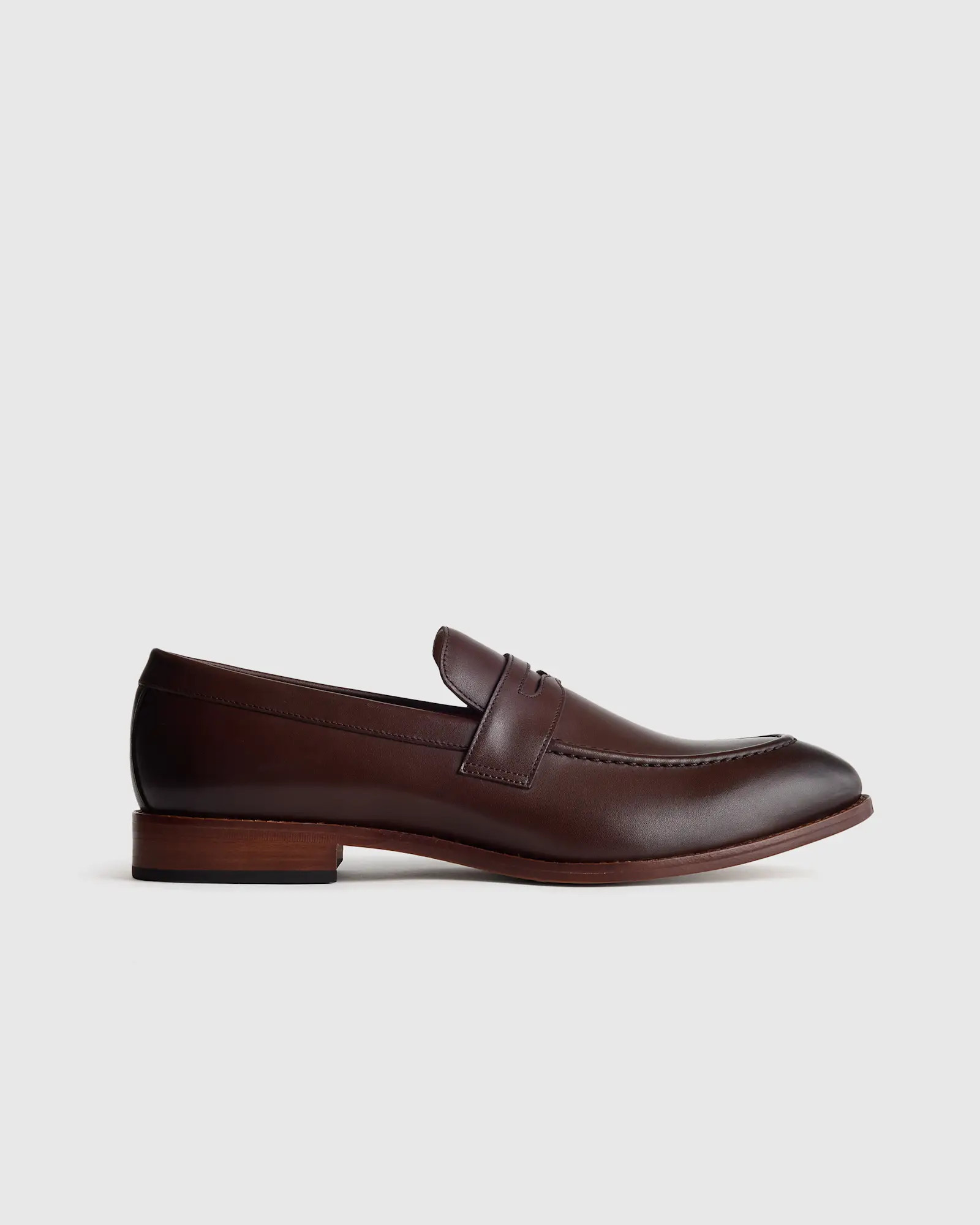 Calfskin Leather Penny Loafer in Brunette | Quince