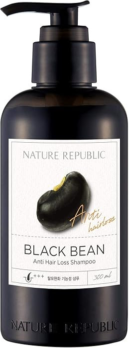 Nature Republic Black Bean Anti Hair Loss Shampoo - Effective for Thinning Hair and Hair, Gloss, ... | Amazon (US)