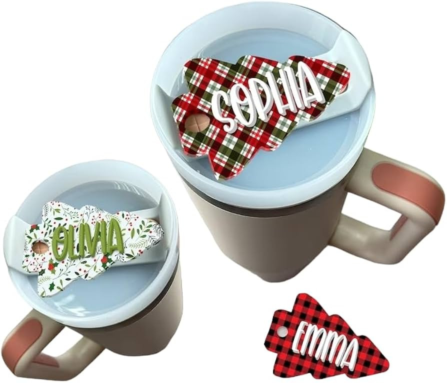 Personalized Stanley Nameplate For Cup, Quencher Tumbler Name Plate, Custom Christmas Tumble Name... | Amazon (US)