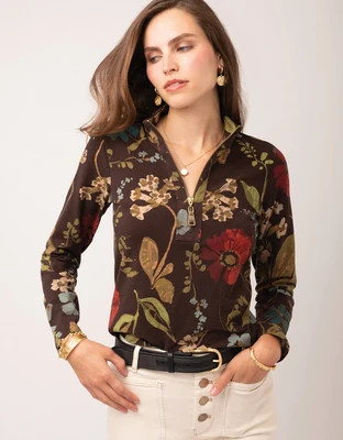 Nora Zip Top Tabby Garden | Spartina 449