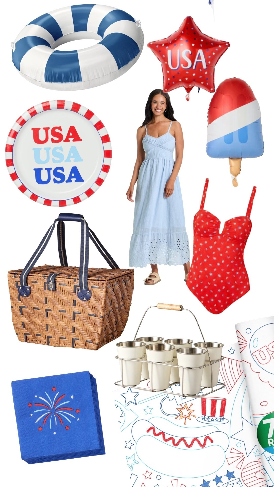 Last min Fourth of July finds! 🤭❤️ i found so many cute things today! linking everything i grabbed, including the patriotic hosting finds, my favorite $3 tanks, and a few fun treats for the holiday weekend. bonus: target’s 4th of july sale is happening now, so definitely check it out while it’s going on!

#LTKSeasonal #LTKSaleAlert #LTKHome