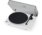 Pro-Ject T1 Phono SB Turntable with Built-in Preamp and Electronic Speed Change (Satin White) | Amazon (US)