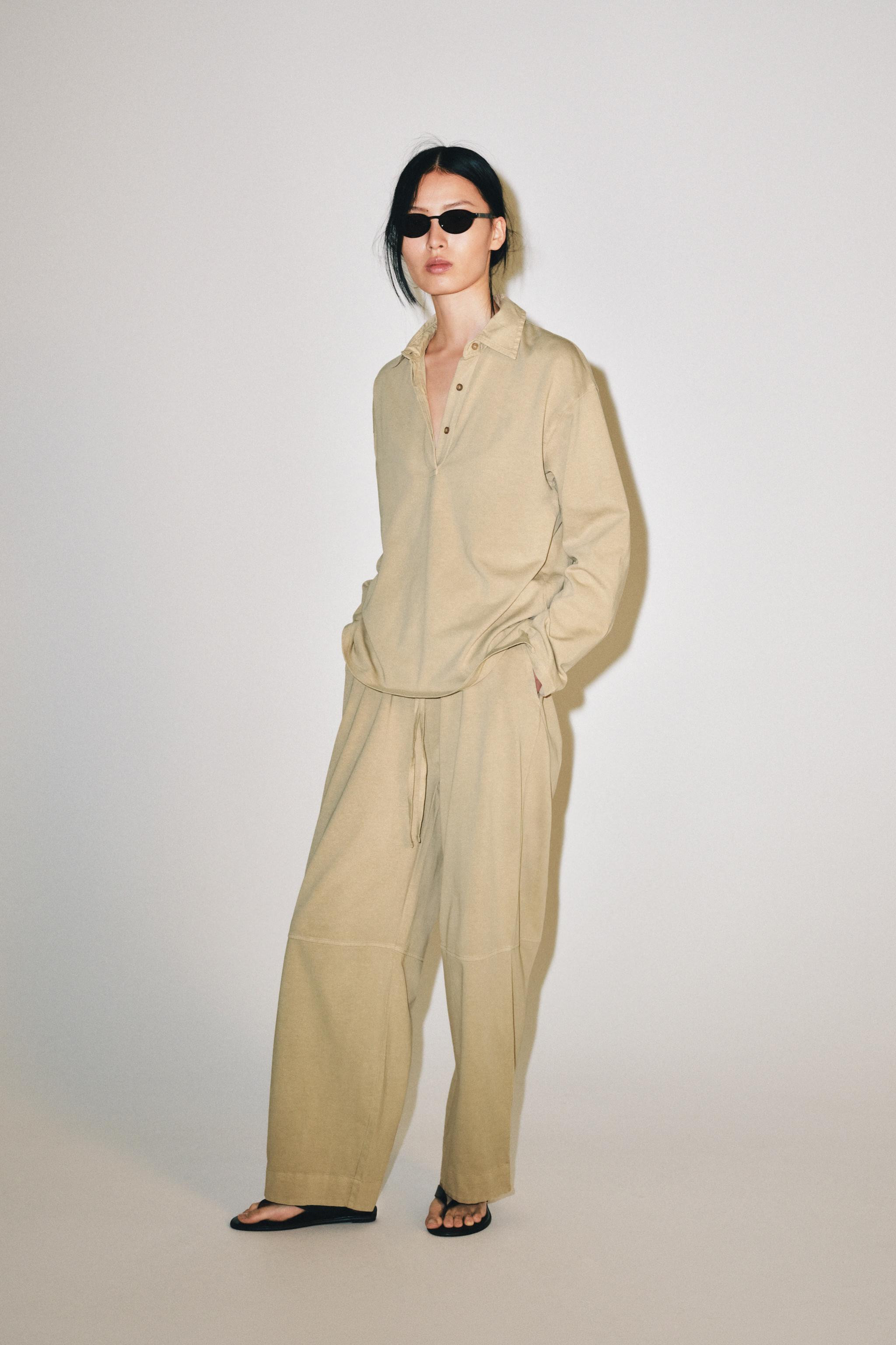 COTTON BALLOON TROUSERS | Zara UK