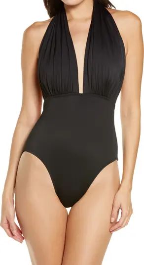 Halter Low Back One-Piece Swimsuit | Nordstrom