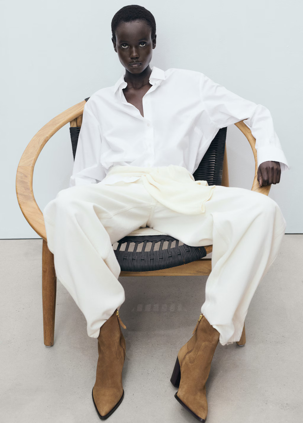 Suede block-heel boots - Women | MANGO USA | Mango (US/MX/AU)