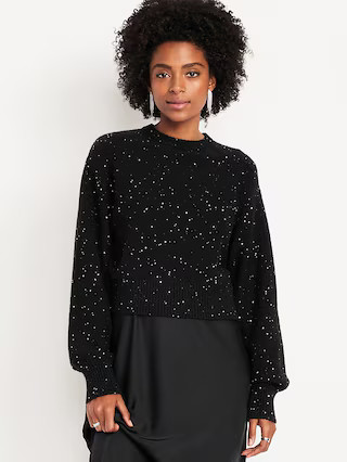 SoSoft Crew-Neck Sequin Sweater | Old Navy (US)