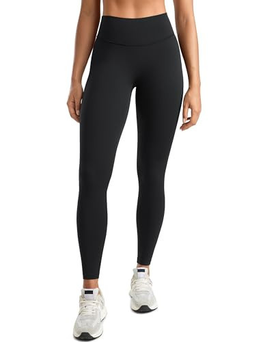 INGIA Womens High Waisted No Front Seam Lounge Yoga Legging 25" Workout Tummy Control Gym Yoga Pants Black Medium | Amazon (US)