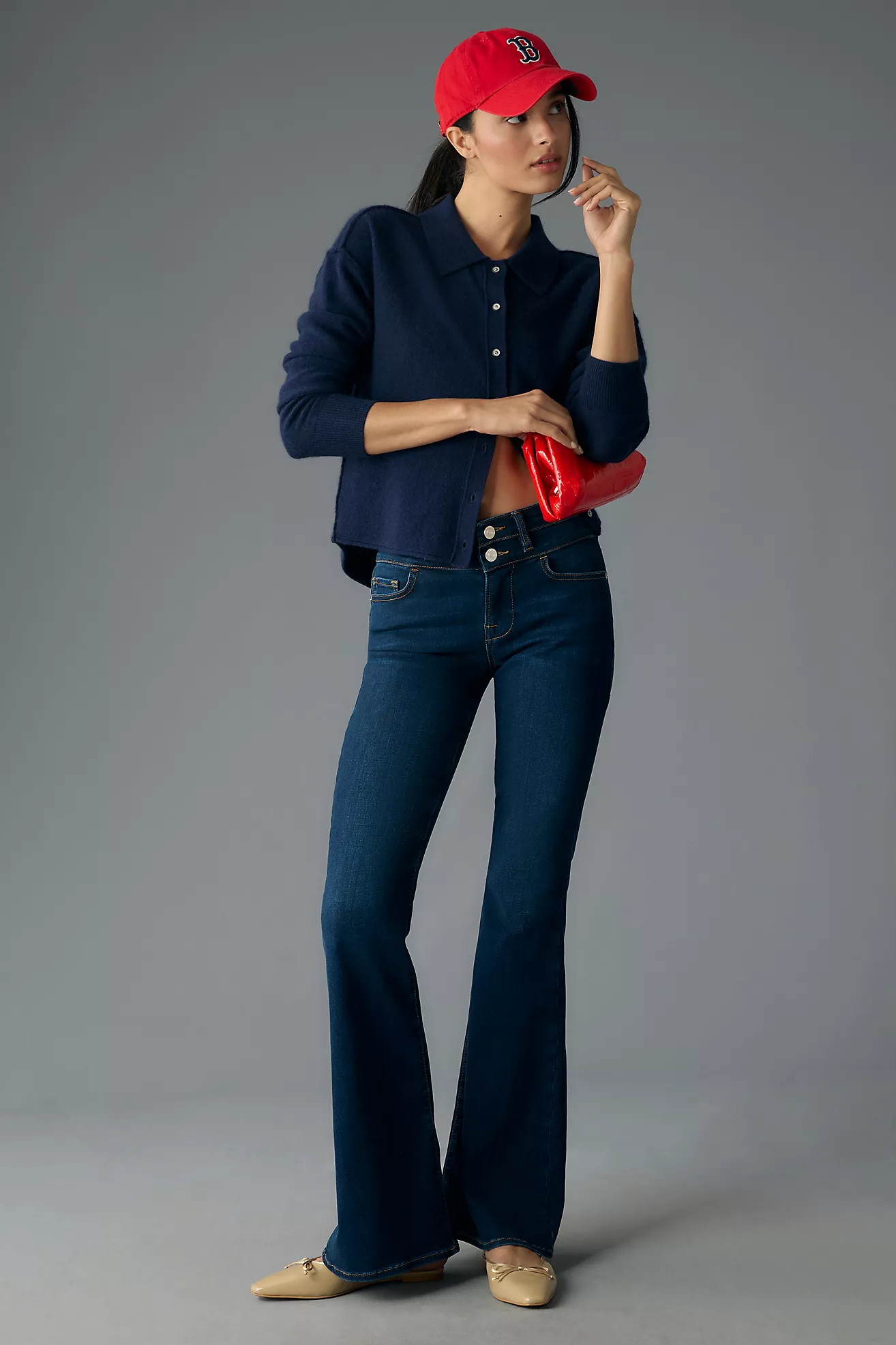 Frame Double Waistband High-Rise Jeans | Anthropologie (US)