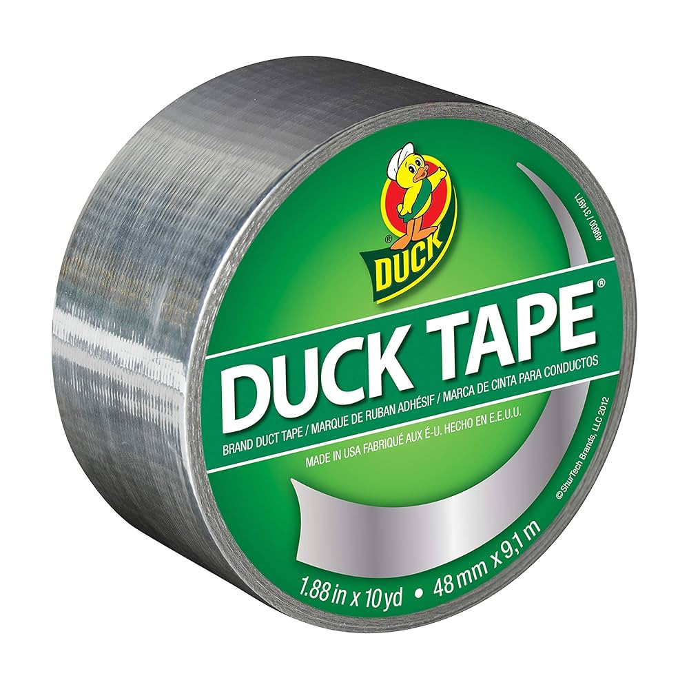 Duck Brand 280621 Metallic Color Duct Tape, Chrome, 1.88 Inches x 10 Yards, Single Roll, 1.88" x ... | Amazon (US)