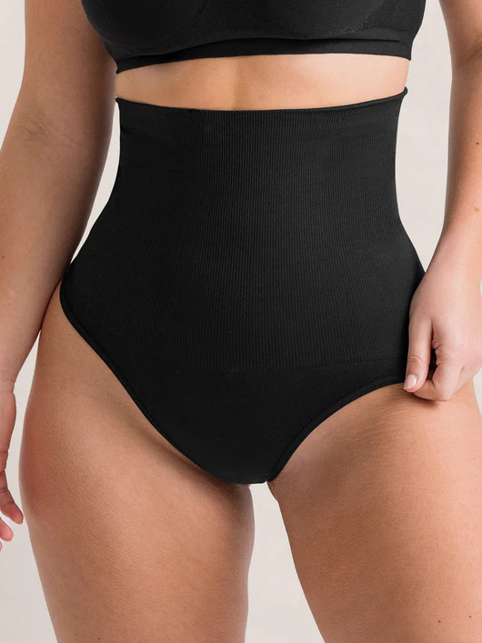 Shapermint Essentials High Waisted Shaper Thong Body Shaper | Shapermint