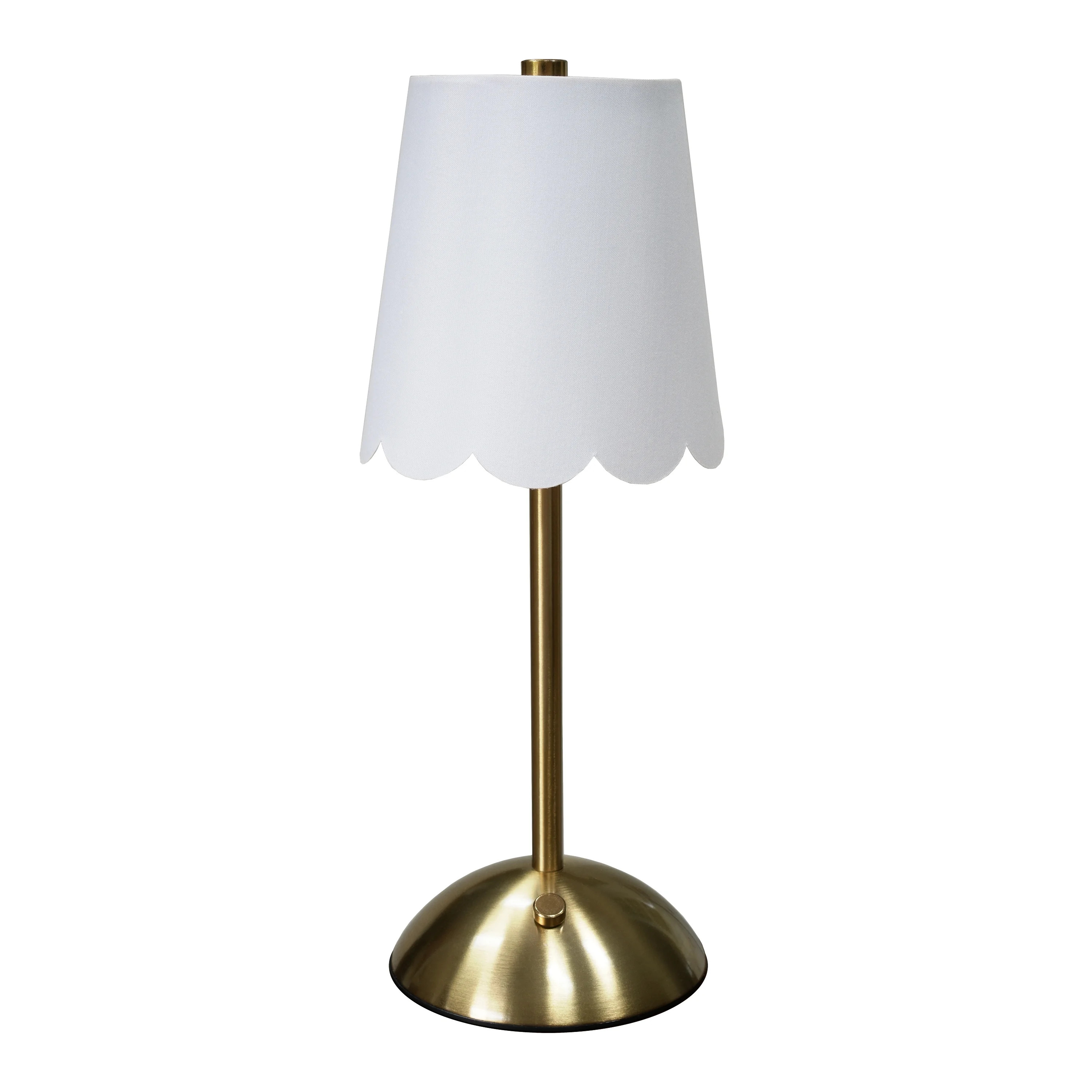 Home Decor Collection Cordless Rechargeable 11.9" Brass Table Lamp with Dimmable 3 Option Lights | Walmart (US)