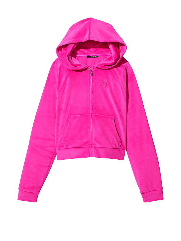 Velour Front-zip Hoodie | Victoria's Secret (US / CA )