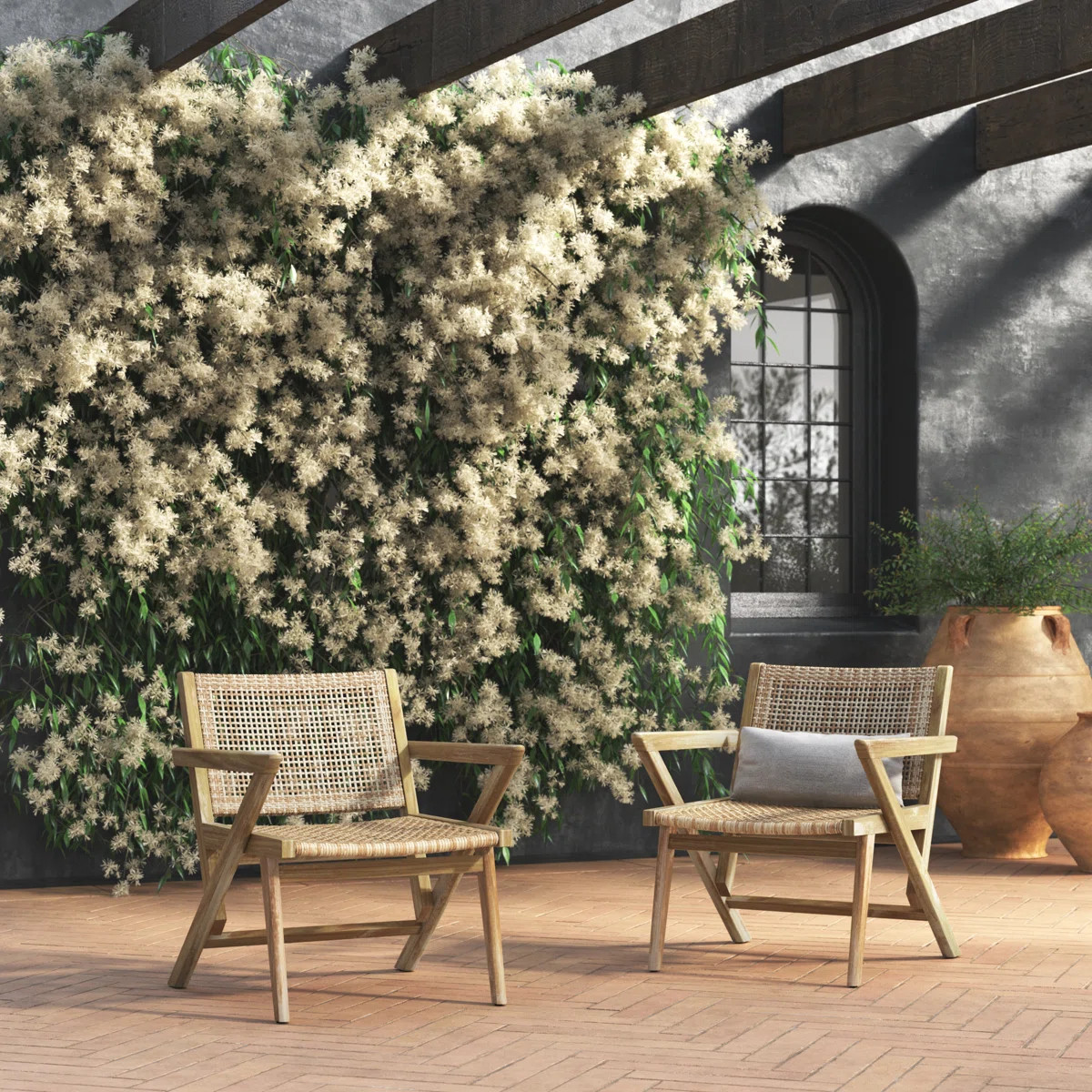 Firenze Acacia Outdoor Lounge Chairs | Wayfair North America