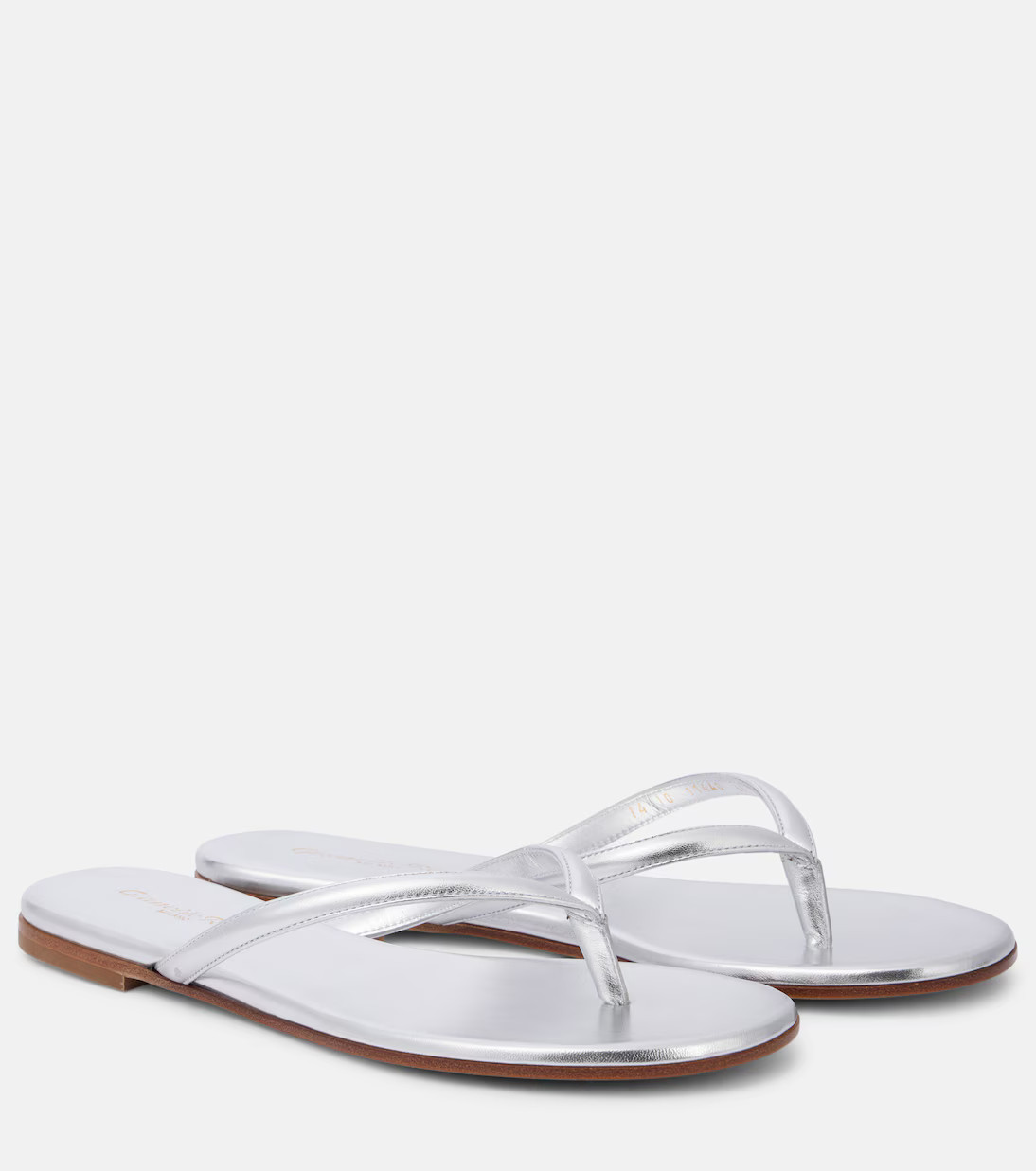 Calypso metallic leather thong sandals | Mytheresa (US/CA)