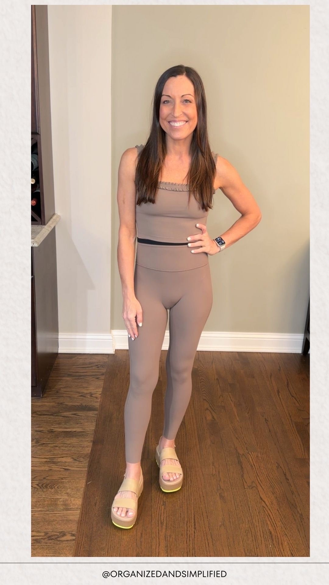 This yoga set is super soft and I love the ruffled straps!  @abercrombie has the best active sets! 

#LTKootd #LTKTravel #LTKActive