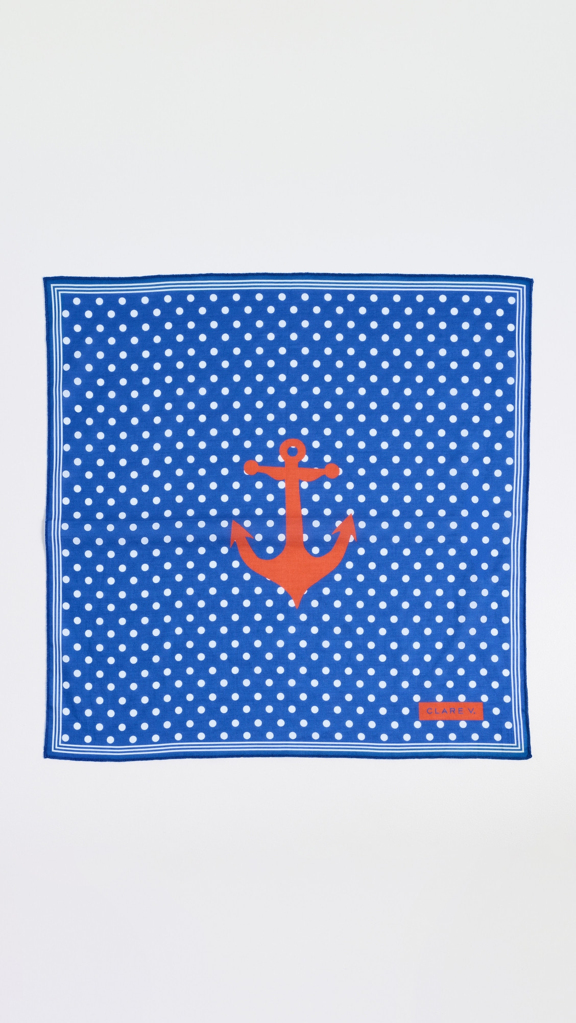 Clare V. Polka-Dot Bandana Nautique One Size | Shopbop
