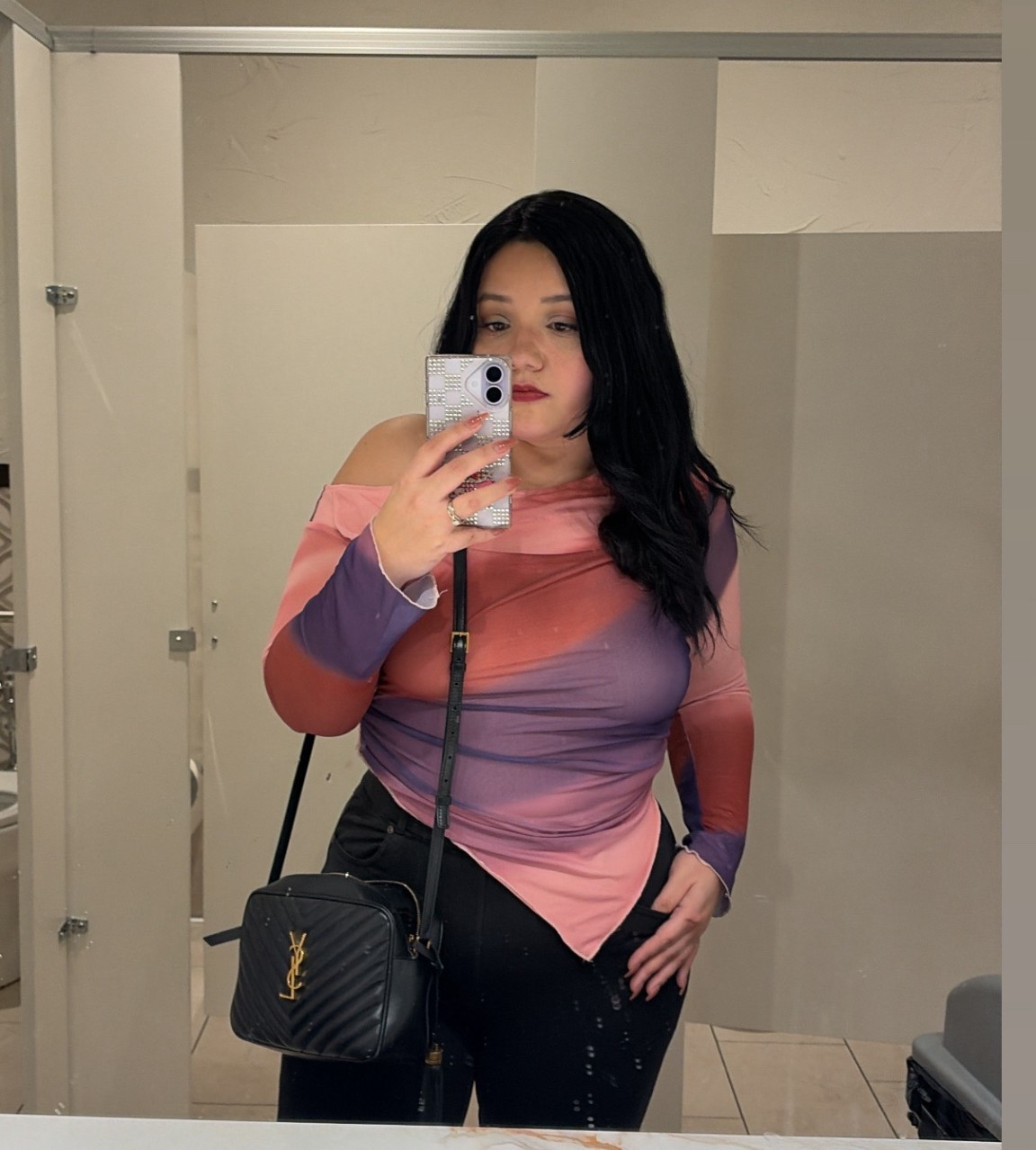 Wearing size L in the top 

#LTKMidsize #LTKgrwm #LTKootd