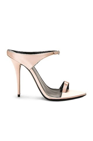 Saint Laurent Dive Sandal in Genuine Nude - Nude. Size 36.5 (also in ). | FWRD 