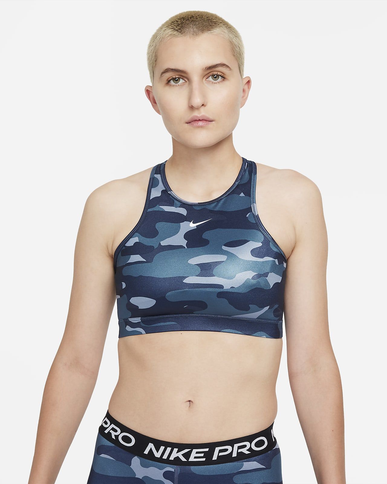 Women’s Medium-Support 1-Piece Pad High-Neck Sports Bra | Nike (US)