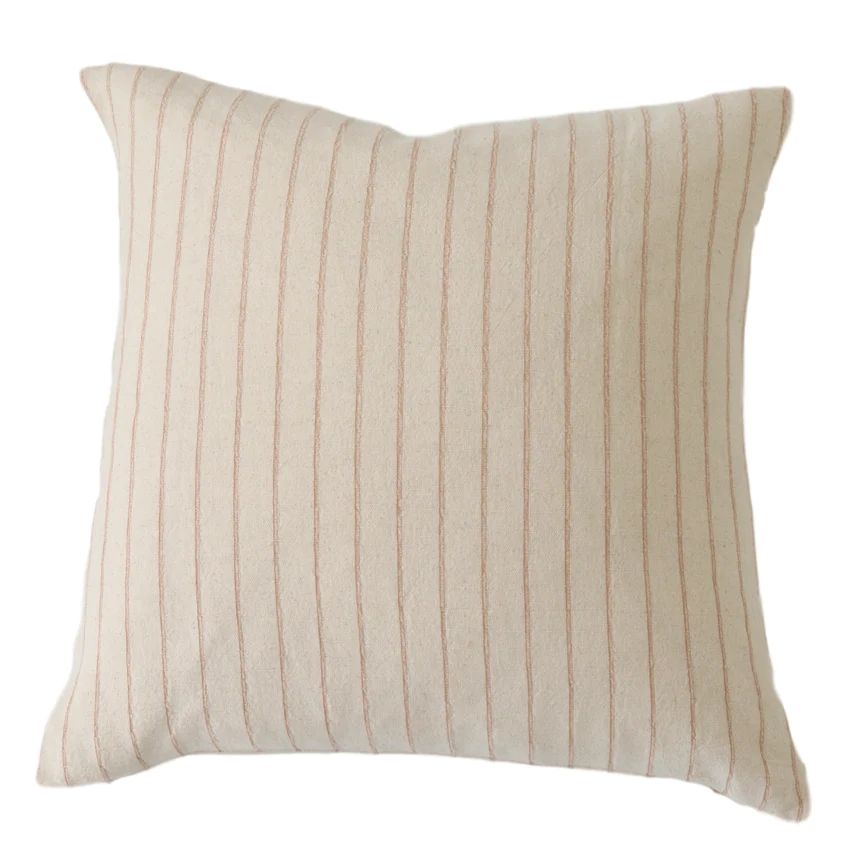 Charles Tan Stripe Pillow Cover | Danielle Oakey Interiors INC