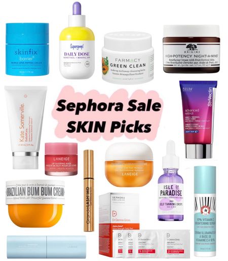 Sephora Sale skincare favorites 

#LTKsalealert #LTKbeauty #LTKxSephora