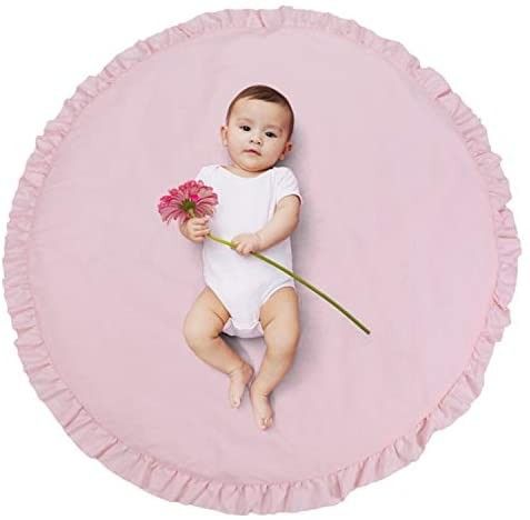 Abreeze Baby Cotton Play Mat Soft Crawling Mat Pink Detachable Washable Game Blanket Floor Playma... | Amazon (US)