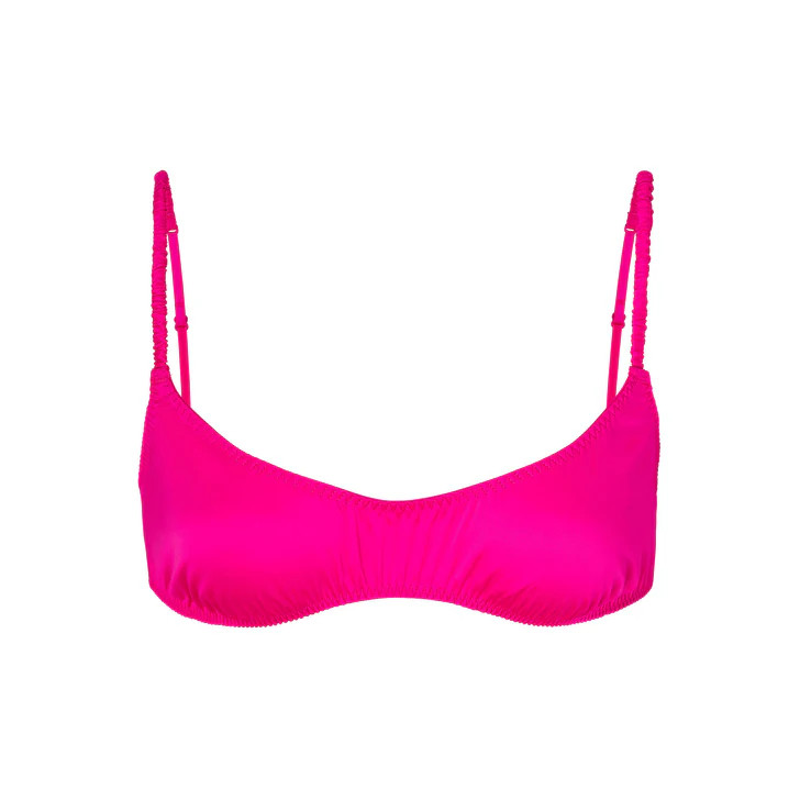 WOVEN SHINE SCRUNCHIE SCOOP BRALETTE | SKIMS (US)
