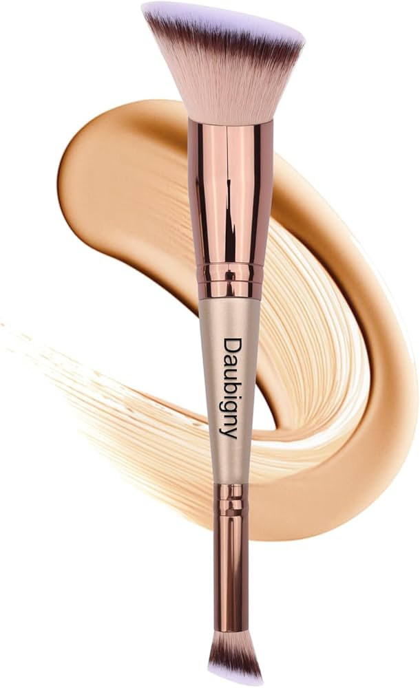 Daubigny Makeup Brushes Dual-ended Angled Foundation Brush Concealer Brush Perfect for Any Look P... | Amazon (US)